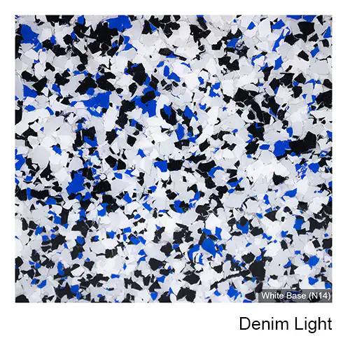 Denim Light epoxy flake colour