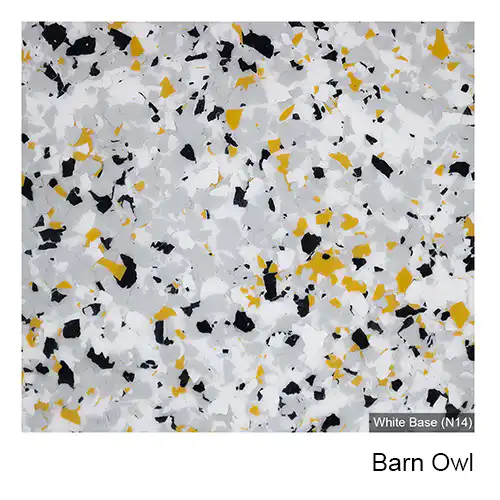 Barn Owl epoxy flake colour