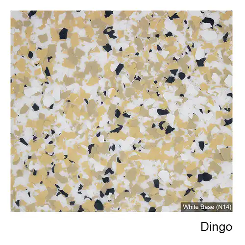 Dingo epoxy flake colour