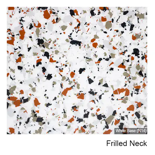 Frilled Neck epoxy flake colour
