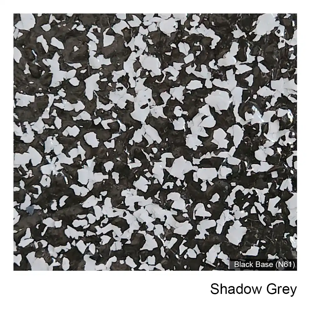 Shadow Grey epoxy flake colour