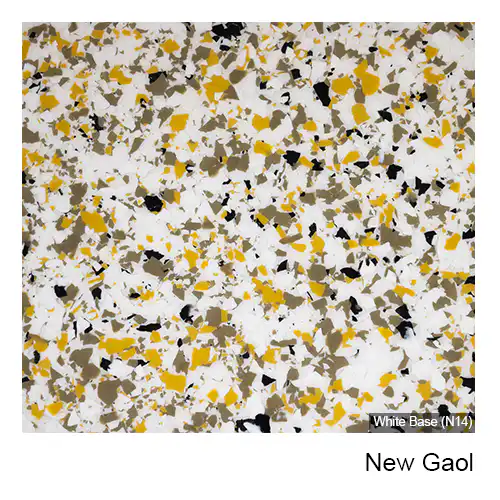 New Gaol epoxy flake colour