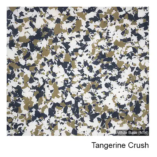 Tangerine Crush epoxy flake colour
