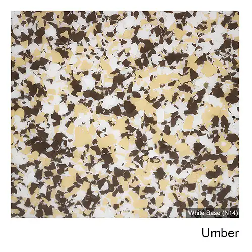 Umber epoxy flake colour