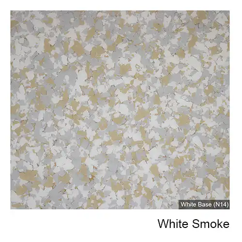 White Smoke epoxy flake colour