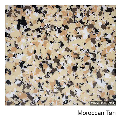 Moroccan Tan epoxy flake colour