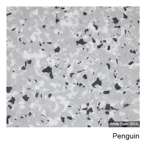 Penguin epoxy flake colour