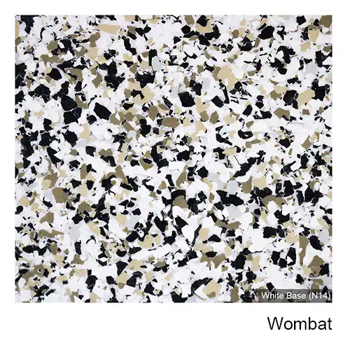 Wombat epoxy flake colour