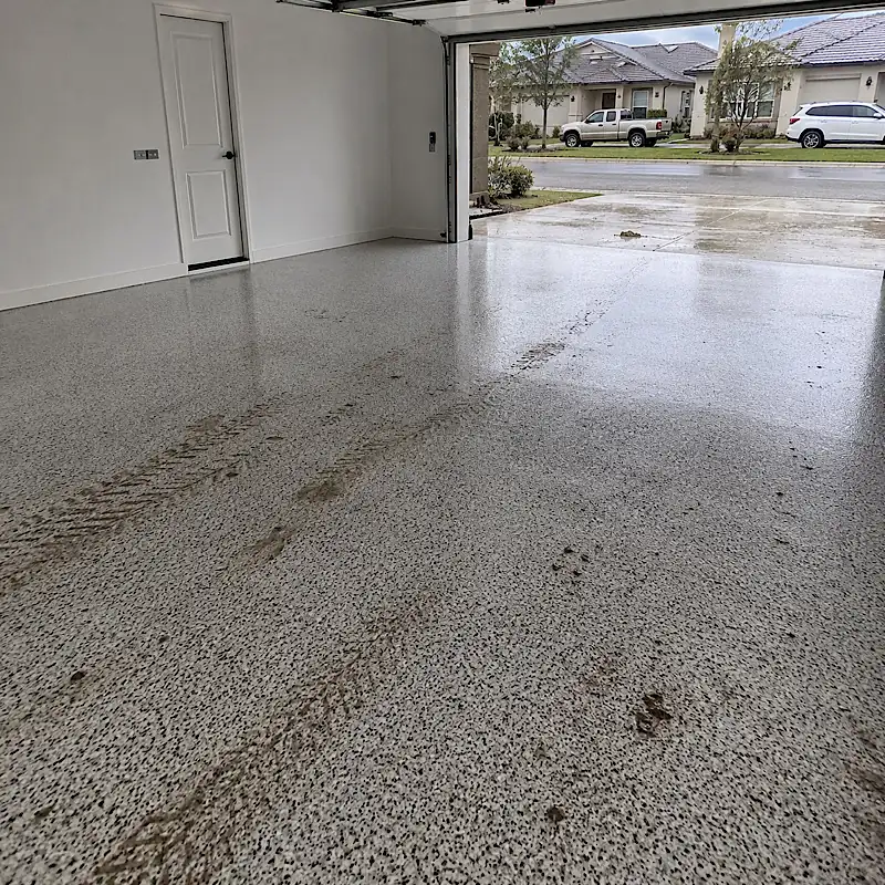Before epoxy flooring installation in Gardenvale