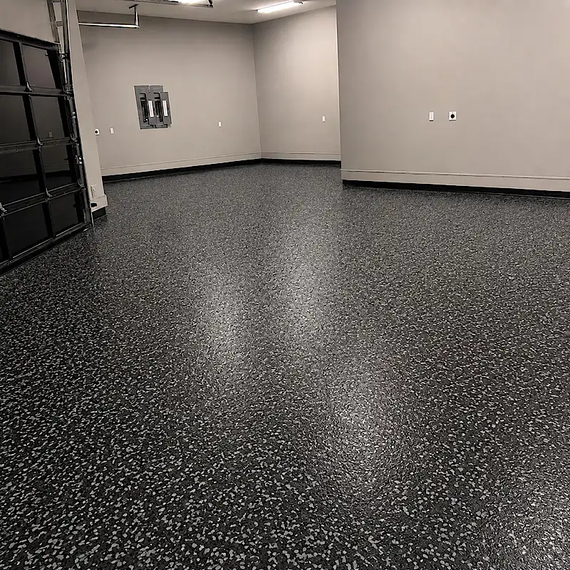 After epoxy flooring installation in Gardenvale