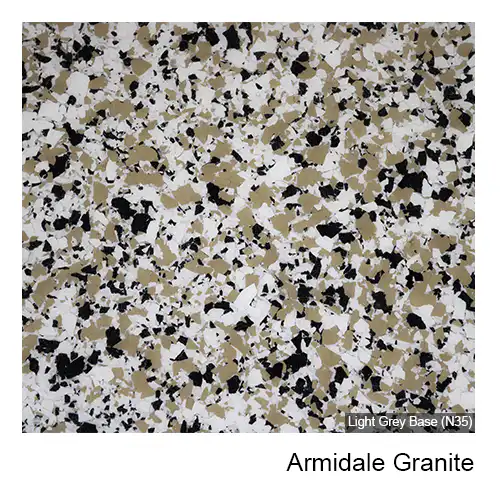 Armidale epoxy flake colour