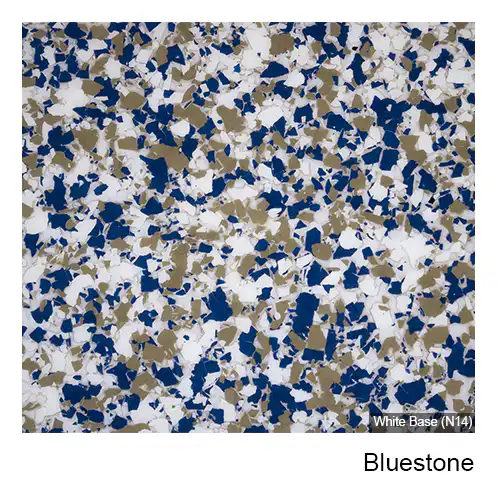 Bluestone epoxy flake colour