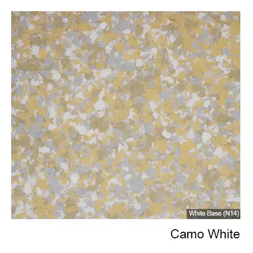 Camo White epoxy flake colour