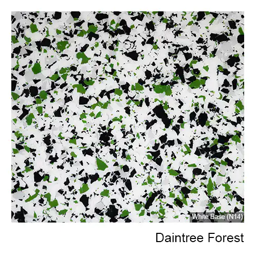 Daintree Forest epoxy flake colour
