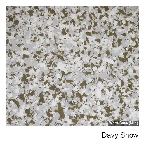 Davy Snow epoxy flake colour