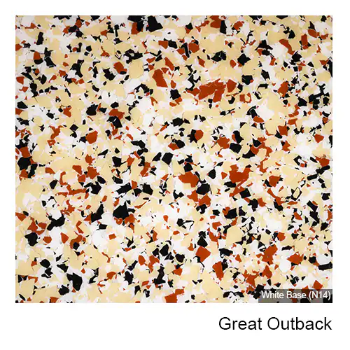 Great Outback epoxy flake colour
