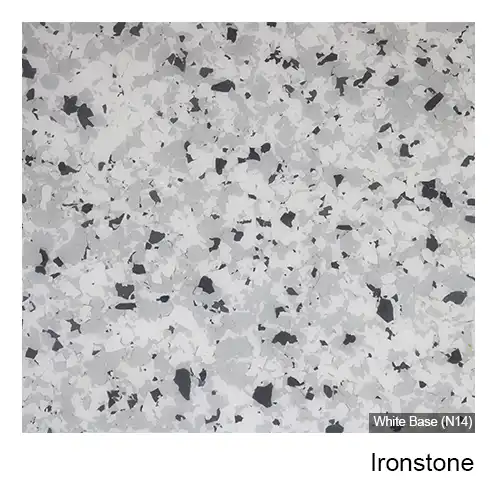 Ironstone epoxy flake colour