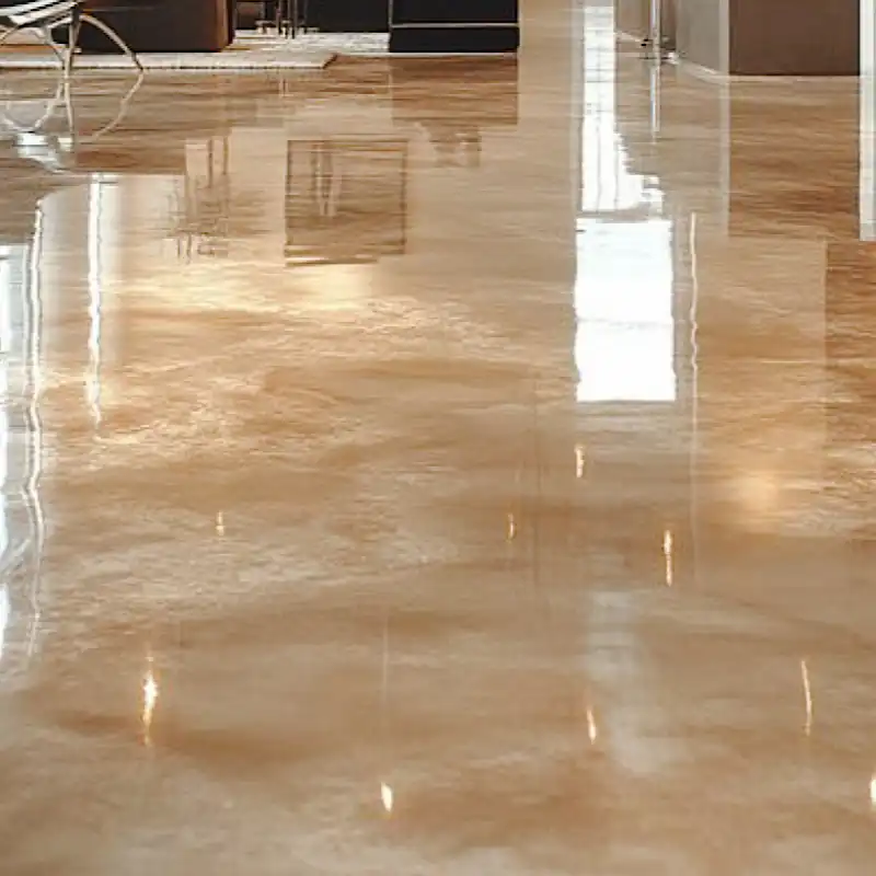 Earth-Tone Marble metallic epoxy design