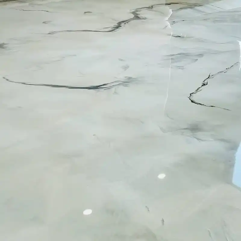Black & White Marble metallic epoxy design