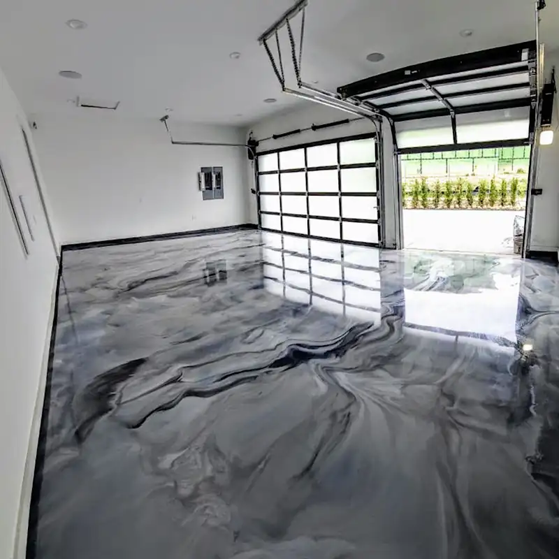 After epoxy flooring installation in Gardenvale