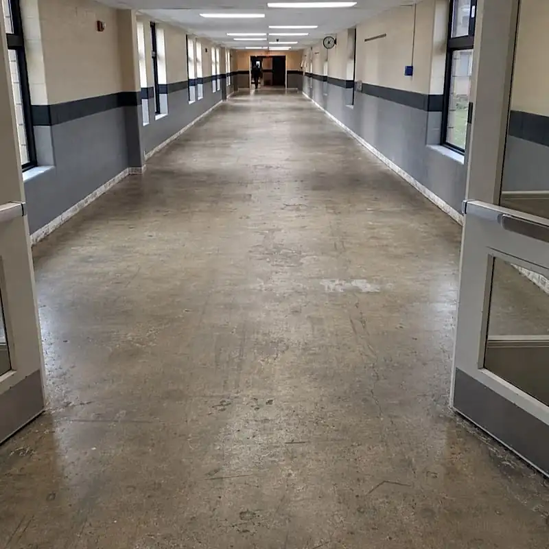 Before epoxy flooring installation in Gardenvale